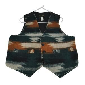 Ave Of America Rustic Style Women's Vest - Size M - 70% Wool